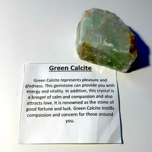 Green Calcite gemstone